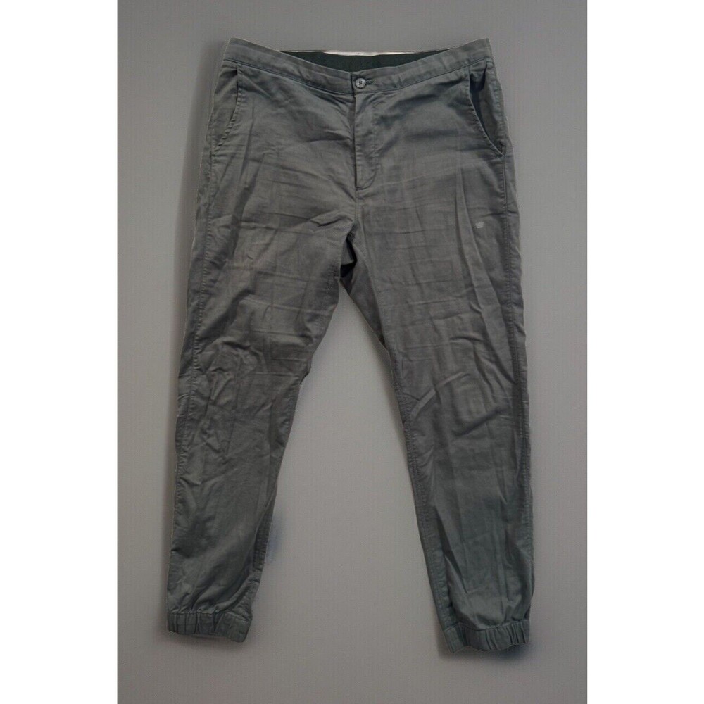 Mack Weldon Mens Sunday Jogger Pant Sz Large Green Lounge Chino Cotton Stretch